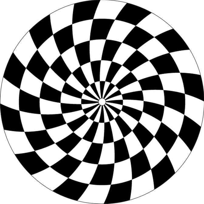 7'' Slipmat - Checker Spiral